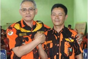 Ketua MPC Pemuda Pancasila dan Ketua PAC PP Nusaherang